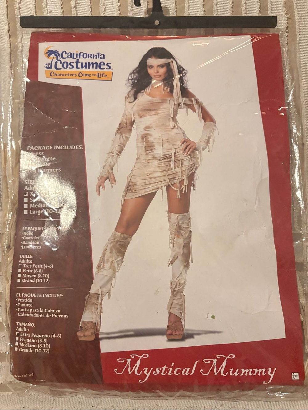 California Costumes Mystical Mummy Dress - White/Cream